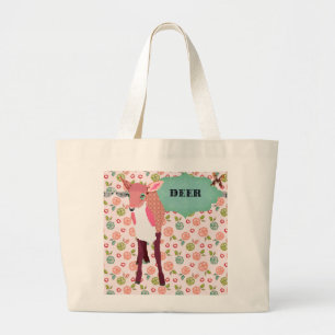 Sac floral de rétros cerfs communs assez roses