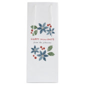 Sac floral de vin de vacances (Devant)