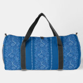 Sac floral élégant en bleu et blanc (Verso)