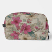 Sac floral gris élégant (Recto)