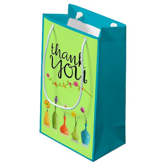 Sac floral lumineux de cadeau de Merci (Dos Angle)