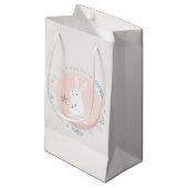 Sac floral simple de cadeau du lapin de Pâques | (Devant Angle)