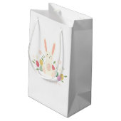 Sac floral simple de cadeau du lapin de Pâques | (Dos Angle)