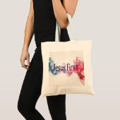 Sac Fourre-alles Budget Jesus First Dual-face Tote Bag (Voorkant (product))