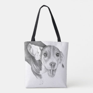 Sac fourre dessin esquisse d'art de Beagle Hound