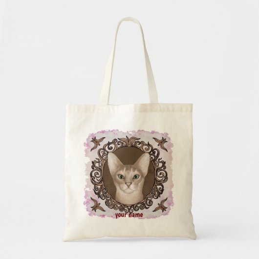 Sac fourre Orné Chat Abyssin (Devant)