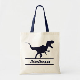 Sac fourre personnalisé au nom de dinosaure