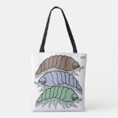Sac fourre-tout - 3 cloportes (blanc) (Dos)