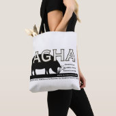 Sac fourre-tout à AGHA avec le nouveau logo (De près)