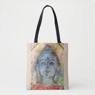 Sac fourre-tout à art d'aquarelle de Bouddha de