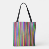 Sac fourre-tout à bandes multicolores (Dos)