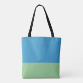 Sac fourre-tout à blocs de couleur monogramme bleu (Dos)
