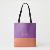 Sac fourre-tout à blocs de couleur monogramme viol (Devant)