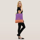 Sac fourre-tout à blocs de couleur monogramme viol (Sur le modèle)