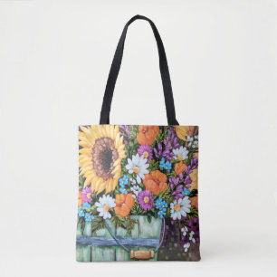Sac fourre-tout "à bouquet de seau de fleur