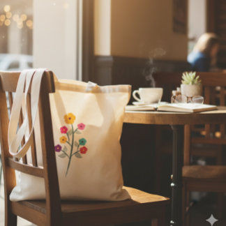 Sac fourre-tout à branche de fleurs sauvages multi