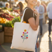 Sac fourre-tout à branche de fleurs sauvages multi