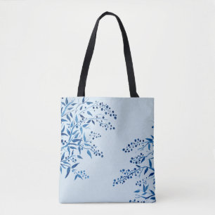 Sac fourre-tout à branches bleues