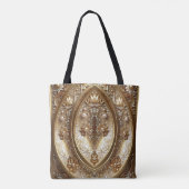 Sac fourre-tout à cadre orné doré (Dos)