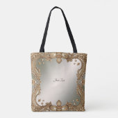 Sac fourre-tout à cadre orné doré (Dos)