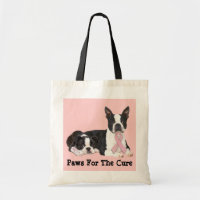 Sac fourre-tout à cancer du sein de Boston Terrier