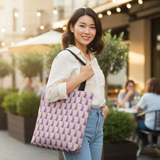 Sac fourre-tout à carreaux