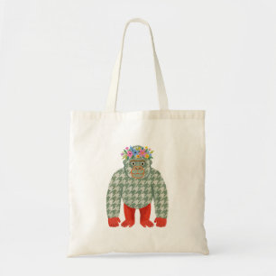 Sac fourre-tout à carreaux et motif de gorille mig