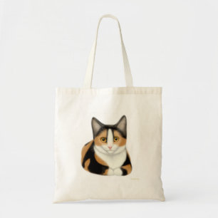 Sac fourre-tout à chat de calicot