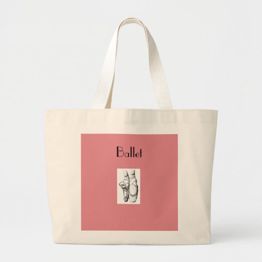 Sac fourre-tout à chaussures de ballet de danseuse (Devant)