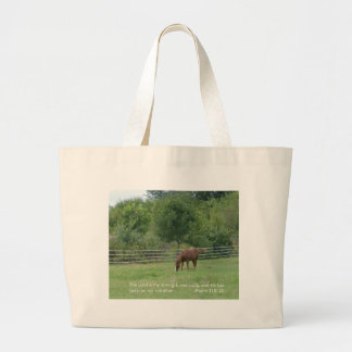 Sac fourre-tout à cheval avec l'écriture sainte