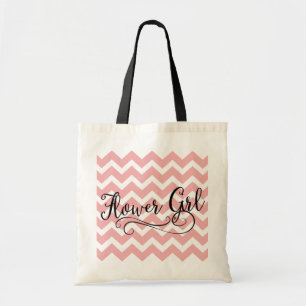 Sac fourre-tout à Chevron de rose en pastel de