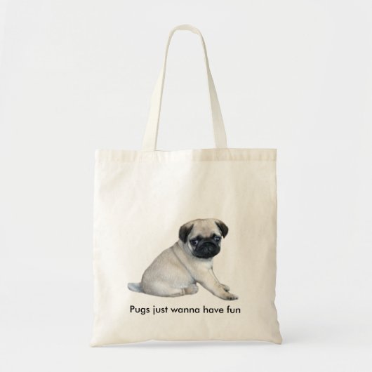 Sac fourre-tout à chiot de carlin (Devant)