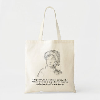 Sac fourre-tout à citation de Jane Austen