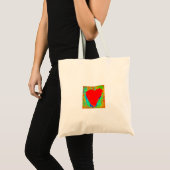 sac fourre-tout à coeur rouge (Devant (produit))