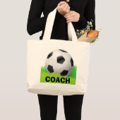 Sac fourre-tout à conception de ballon de football (Devant (produit))