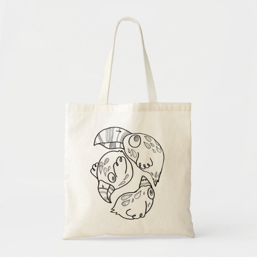 sac fourre-tout à coton avec la conception : (Devant)