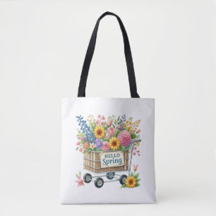 Sac fourre-tout à couronne florale Tote-Spring