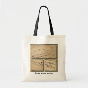 Sac fourre-tout à coutume de musique de piano