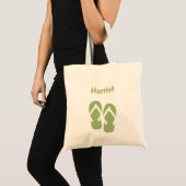 Sac fourre-tout à coutume de vert d'été de bascule (Devant (produit))