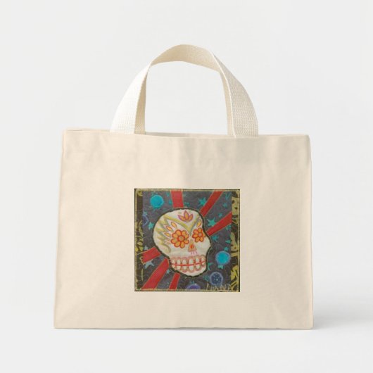 Sac fourre-tout à crâne sucré (Devant)