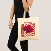 Sac fourre-tout à déclaration Rose en fleurs (Devant (produit))
