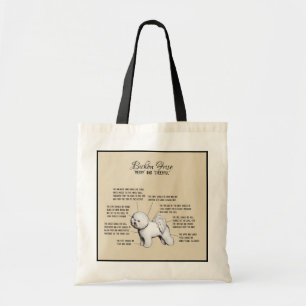 Sac fourre-tout à diagramme de Bichon Frise
