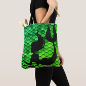 Sac fourre-tout à échelles de chiffre et de queue (De près)