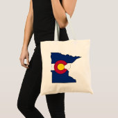 Sac fourre-tout à ensemble du Minnesota de drapeau (Devant (produit))