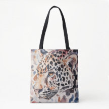 Sac fourre-tout à épaule Pastel Leopard