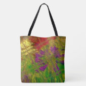 Sac fourre-tout à épaulette «ôTextured Floralsô» ( (Dos)