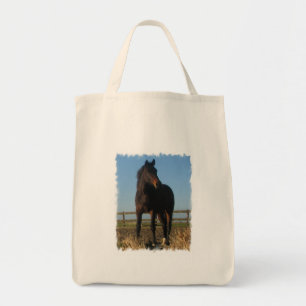 Sac fourre-tout à épicerie de cheval de baie