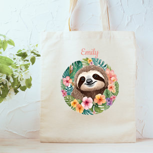 Sac fourre-tout à fentes florales