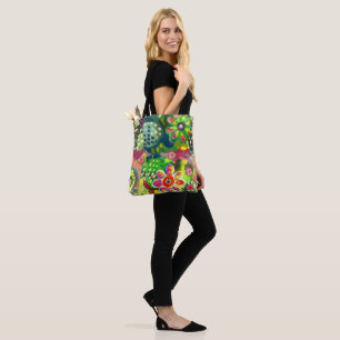 sac fourre-tout à fleurs
