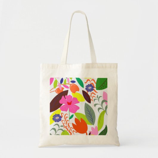 Sac fourre-tout à fleurs (Devant)